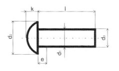 nýt půlkulatá hl. nerez A2