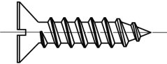 šroub do plechu zapuštěná hl. ocel ZB