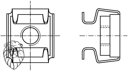 matice čtyřhran nerez A2-80