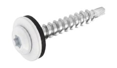 šroub farmářský torx ocel RAL 9010 bílá