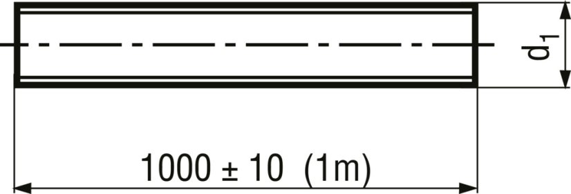 závitová tyč ocel 4.8 ZB 1m