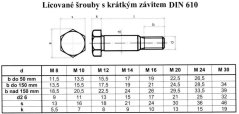 šroub šestihran ocel 8.8 bezPÚ