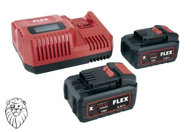 FLEX rychlonabíj.CA 10.8/18.0+2x5Ah aku