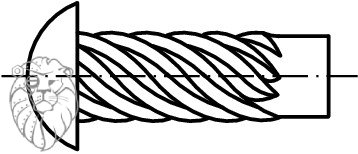 hřeb šroubový ocel bezPÚ - průměr: 2.6 mm, délka: 0.5 mm