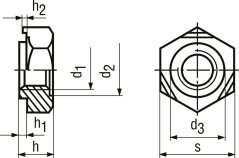 matice přivařovací ocel 4.8 bezPÚ