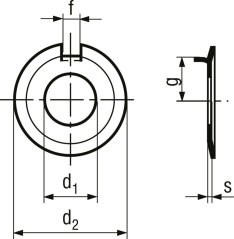 podložka pojistná ocel bezPÚ