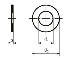 podložka vymezovací nerez A2 0.1mm
