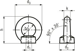 matice závěsná nerez A2