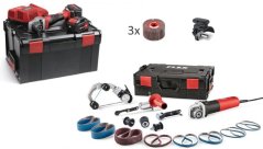FLEX set TRINOXFLEX bruska na trubky a pilník BRE 8-4 INOX set + aku motor BME 18.0-EC C