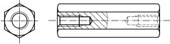 sloupek šestihran hl. ocel 4.8 ZB