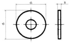 podložka plochá ocel bezPÚ