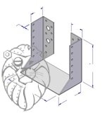 botka ocel ZB - délka: 80 mm, šířka: 80 mm