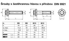 šroub šestihran hl. ocel 8.8 ZB ozubený