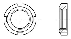 matice kruhová ocel ZB